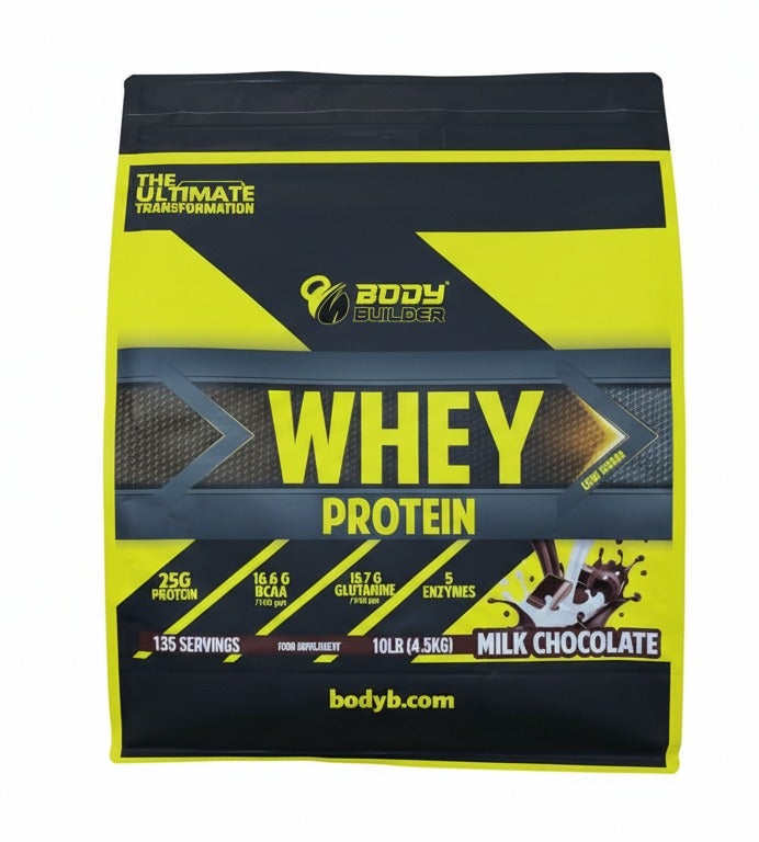 Body Builder 100% Whey Protein Milk Chocolate 10lb, Elite Whey Protein Blend for Optimal Muscle Growth And Recovery - Image 1